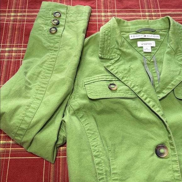 Tommy Hilfiger Women’s Vintage Stretch Denim Single-Breasted Jacket 2 Pocket 6 - Picture 4 of 13